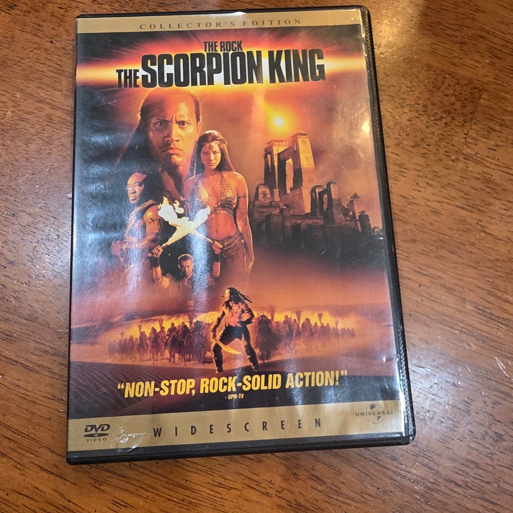 Universal The Scorpion King DVD Collector's Edition Widescreen Excellent Action